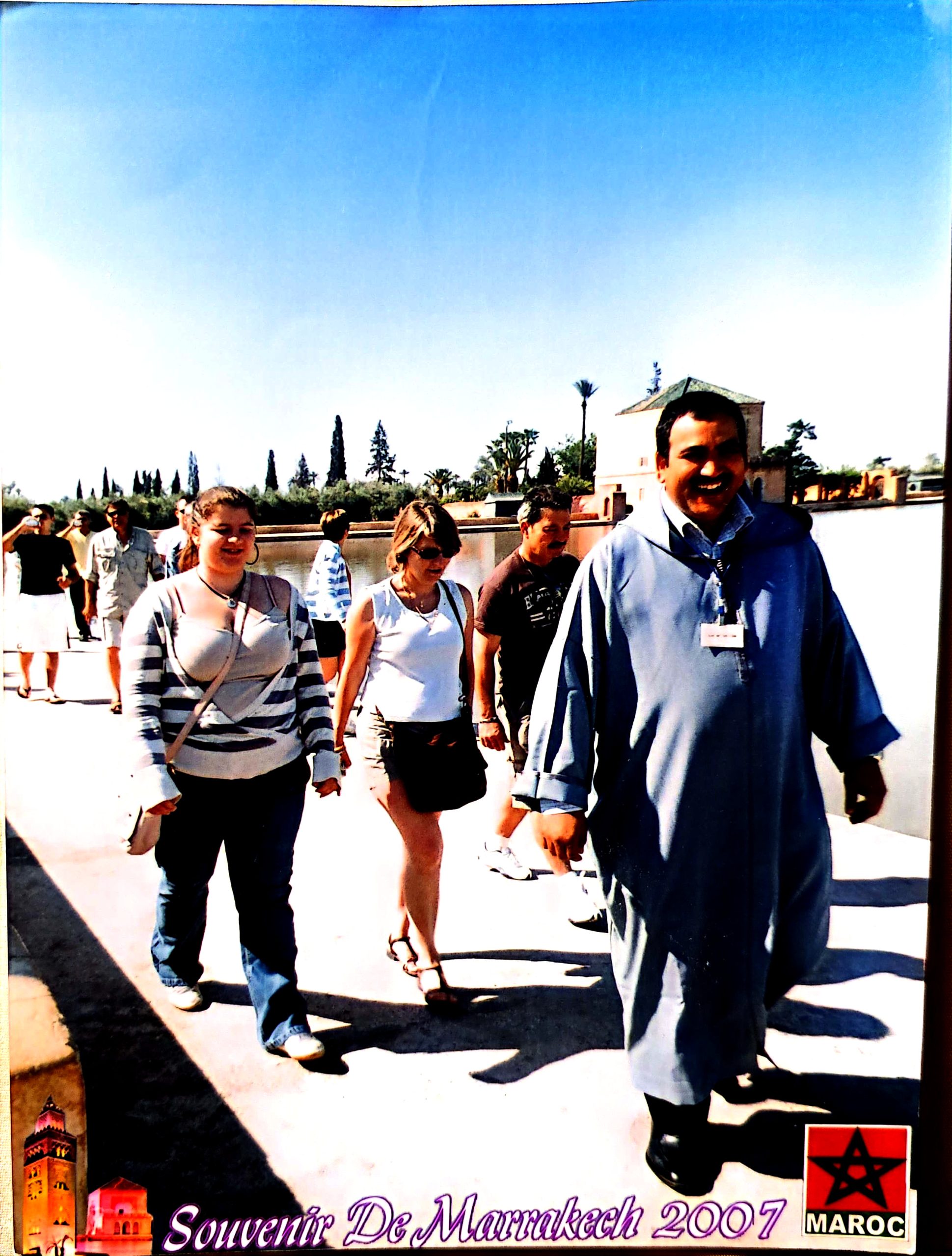 Escape to Morocco founder Abdellatif Bougoula guiding travelers