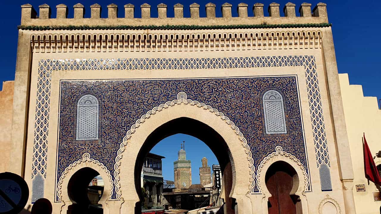 Bab Bou Jeloud gate in Fes