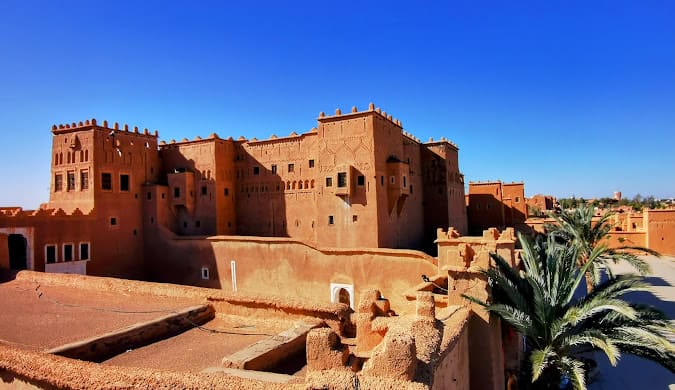 Kasbah in the Sahara Desert